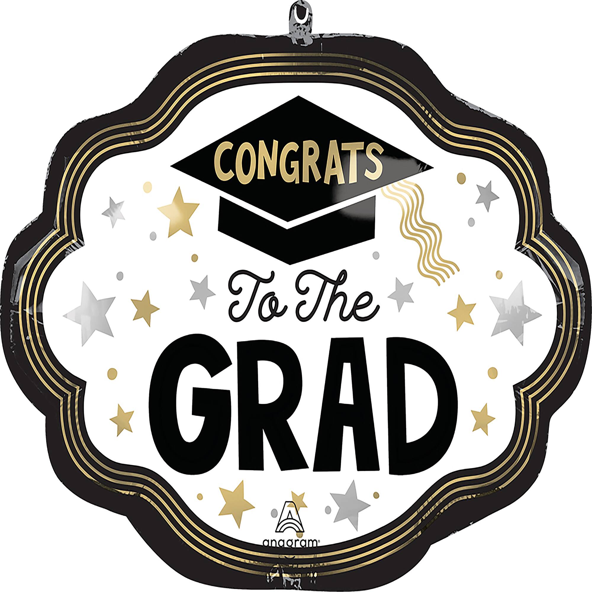 24" Wave Success Congrats Grad Foil Balloon